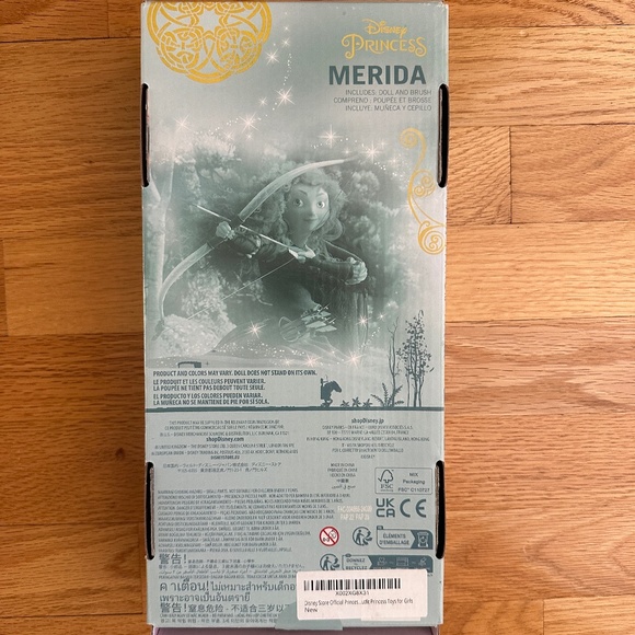 Disney Princess Merida Doll Like New in Box - Picture 13 of 16